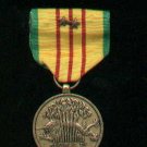 Vietnam Service medal with two bronze star devices on medal and ribbon bar