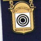 USMC Marine Corps Distinguished Marksman Rifleman Badge in gold