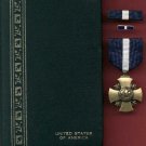 US Navy and Marine Cross medal in case with ribbon bar and lapel pin