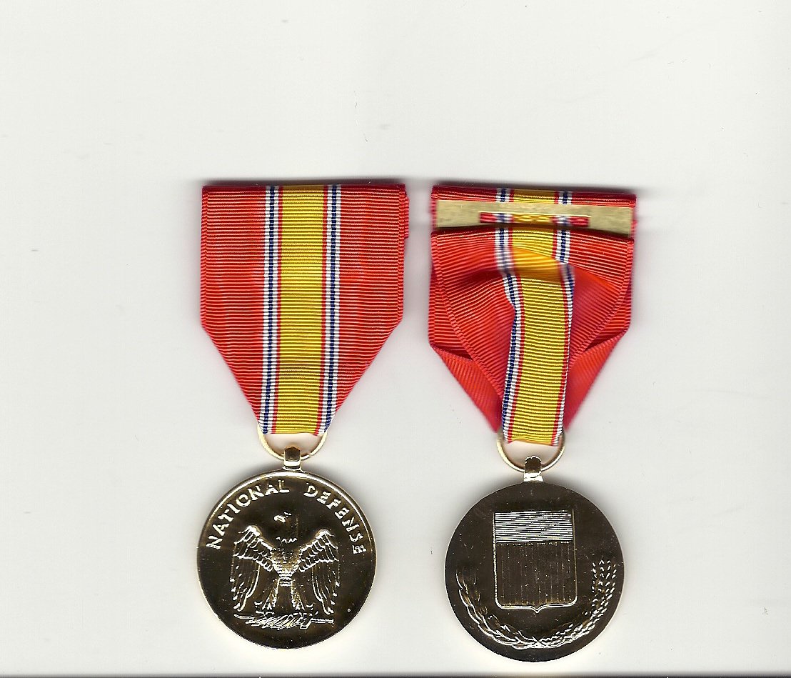 National Defense Service Award medal anodized