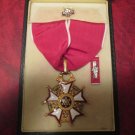 Vintage Genuine WWII Legion of Merit Commander Award medal in case with ribbon bar and lp Vintage Genuine WWII Legion of Merit Commander Award medal in case with ribbon bar and lp