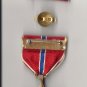 Genuine WWII Bronze Star medal in case with ribbon bar and lapel pin