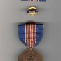 WWII Soldiers medal for Valor in case with ribbon bar and lapel pin