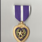 Texas Purple Heart Award medal showing Lone Star and Alamo