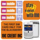 Blackberry messenger SPANISH sim card for Spain 19€ CREDIT