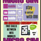 Hits Mobile Spanish micro sim card for ipad or iphone