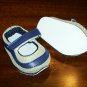 Navy blue Mary Jane one-strap sneakers from Monique trading Corp. for 18" American Girl style Dolls