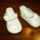 Light cream splendid ankle strap shoes from Monique trading Corp. for 18" American Girl style Dolls
