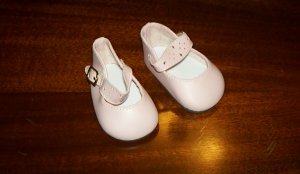 Pink splendid ankle strap shoes from Monique trading Corp. for 18" American Girl style Dolls