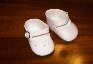 Pink simple mary jane shoes from Monique trading Corp. for 18" American Girl style Dolls