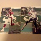 2 Card 1998 UD Choice Starquest Insert Lot ( Deion Sanders #21 & Jerry Rice #2