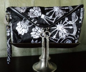 Erickson Beamon Envelope Clutch With Crystal Tassel Pulls