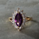 Amethyst Marquis Ring