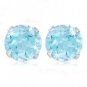 Blue Topaz Stud Earrings