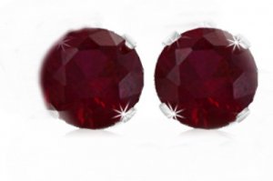 Garnet Stud Earrings