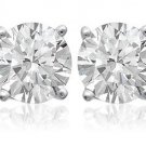 White Topaz Stud Earrings