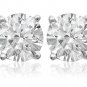 White Topaz Stud Earrings