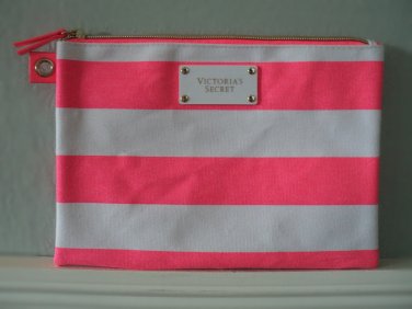 Victoria's Secret Large Stripe Cosmetic Tote