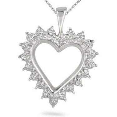 Diamond Heart Pendant Necklace