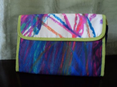 Lela Rose Watercolor Foldover Cosmetic Bag
