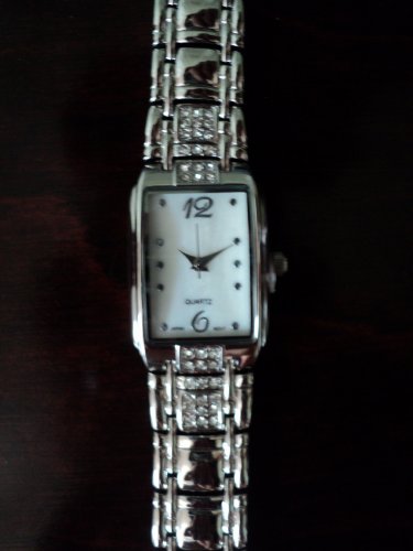 Rhinestone Accent Bracelet Watch