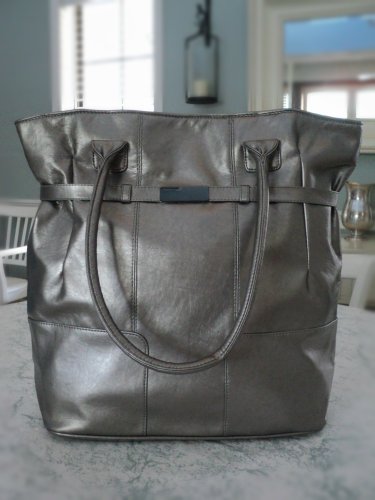 Pewter Metallic Tote