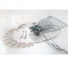 Crystal Necklace and Earrings Set
