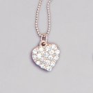 Crystal Heart Pendant Necklace