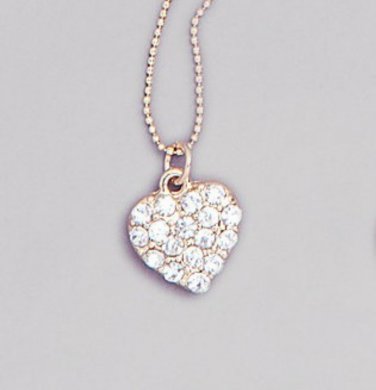 Crystal Heart Pendant Necklace