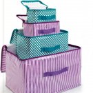 Nesting Soft Side Zippered Storage Boxes Set of 4