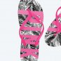 Victoria's Secret Pink Wild Palm Print Flip Flops