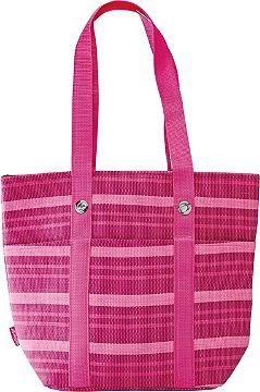 Pink Striped Beach Tote