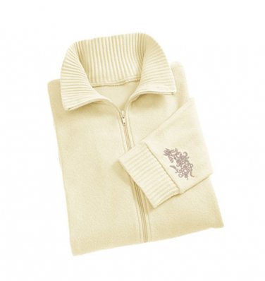 Women's Polar Fleece Jacket Winter White