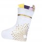 Dazzling White Gold-tone Accent Christmas Stocking Set of 2
