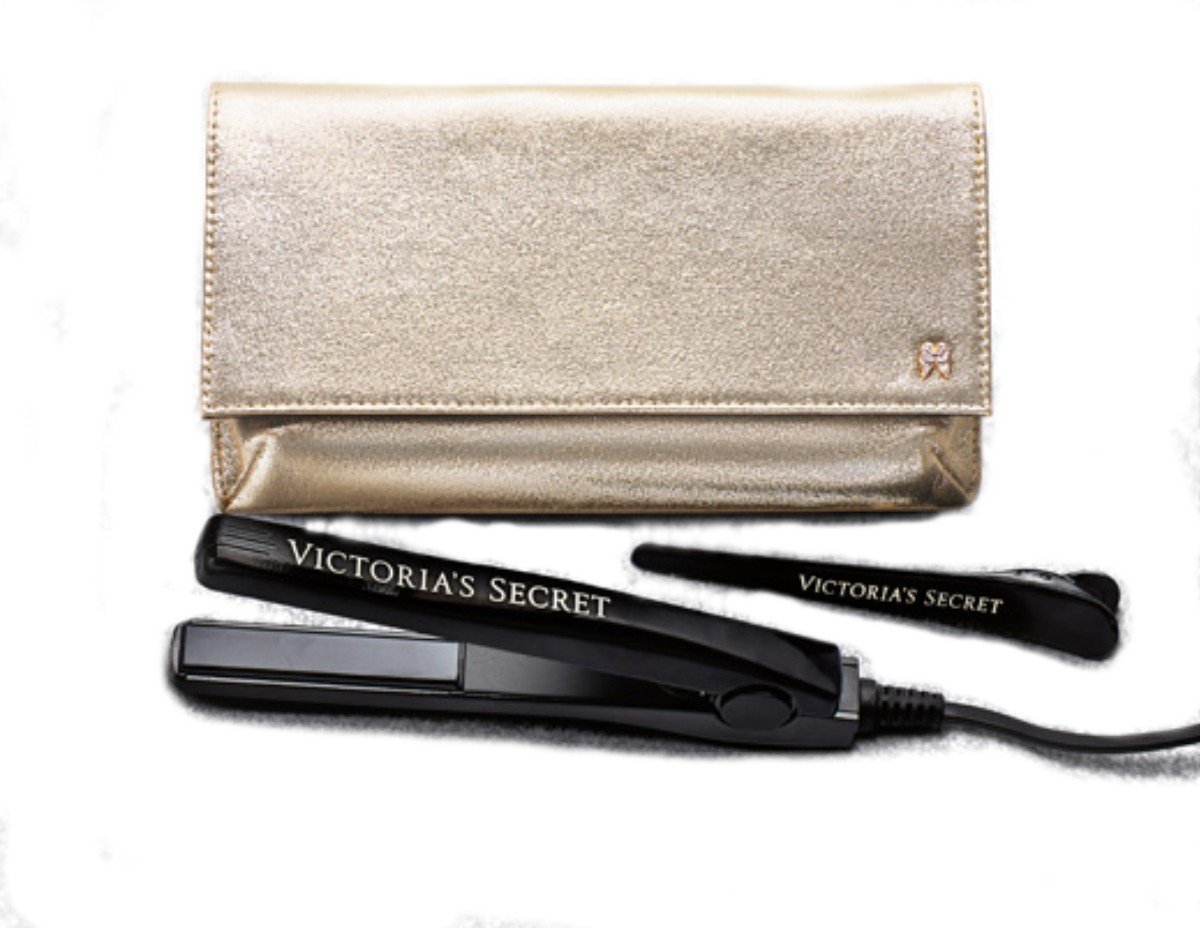 Victoria's Secret Mini Flat Iron with Gold Case