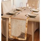 Gold Sheer Voile Table Runner