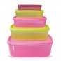 Multicolor Nesting Storage Containers Set of 5