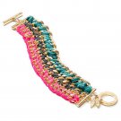 Victoria's Secret Multicolor Woven Toggle Bracelet
