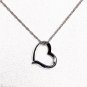 Helzberg Diamonds Open Heart Pendant Necklace
