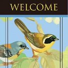 Birds on Tree Branch Garden Welcome Flag