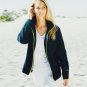 Polar Fleece Zip Front Jacket Blue