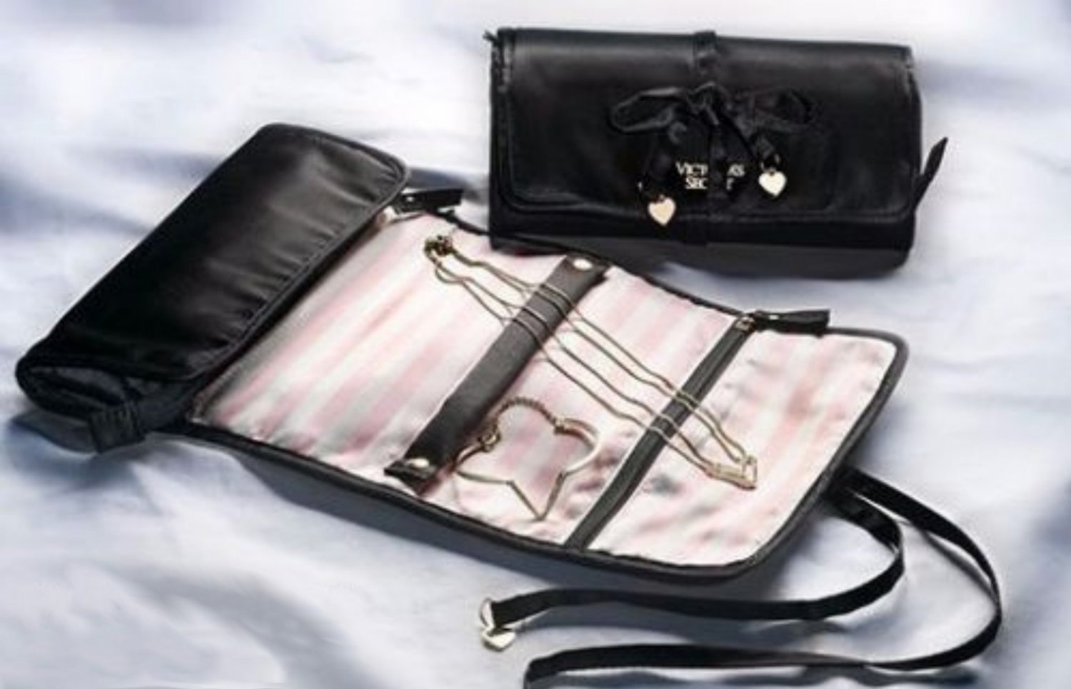 Victoria's Secret Limited Edition Angel Forever Satin Travel Jewelry Roll