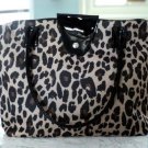 Patent Trim Leopard Print Tote