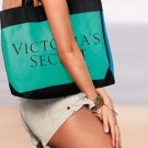 Victoria's Secret PINK Canvas Colorblock Tote Teal/Blue