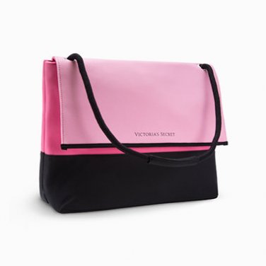 Victoria's Secret Neoprene Beach Cooler Tote Pink/Black
