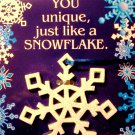 Snowflake Keepsake Ornament With Card