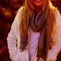Gray Pashmina Fringed Scarf