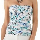 White House Black Market Blooming Seaside Floral Bustier Top