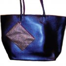 Bath & Body Works Navy Tote With Glitter Accessory Pouch
