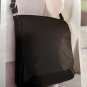 Embossed Faux Leather Crossbody Bag Black